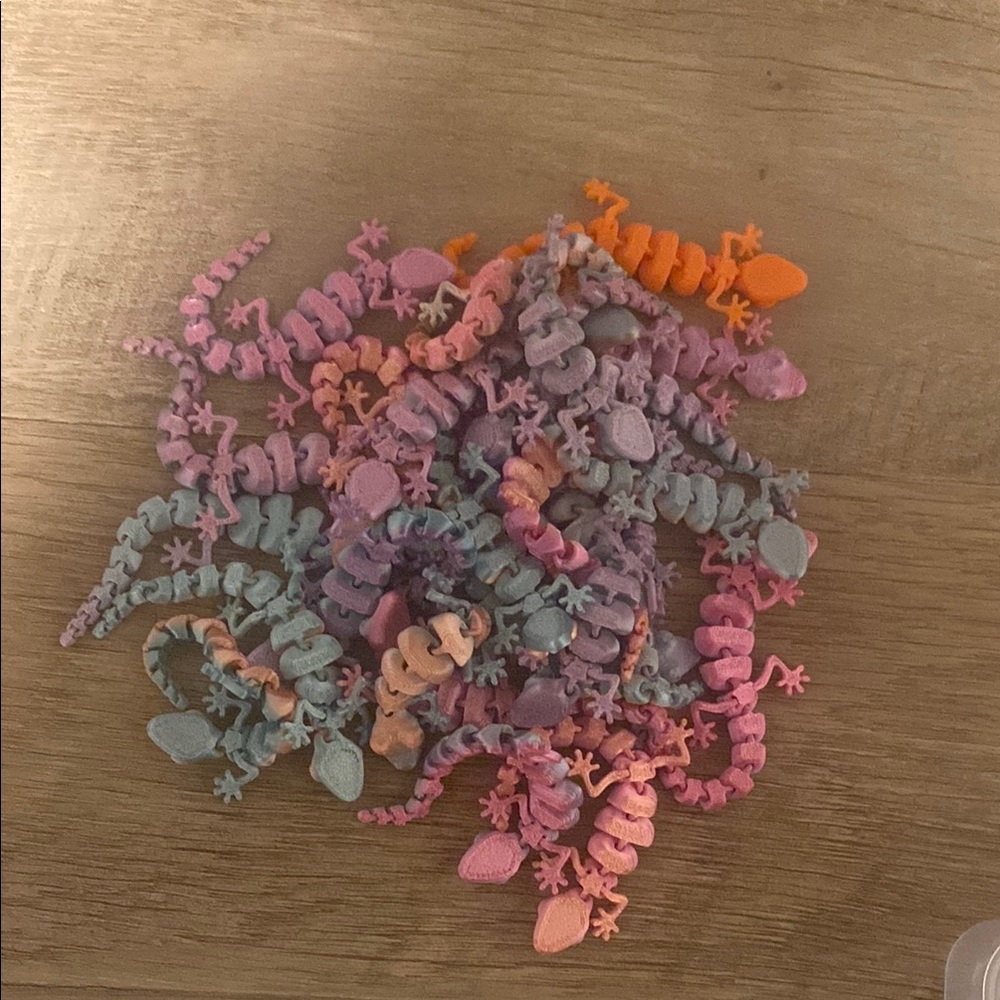 Colorful Lizard Toy Set
